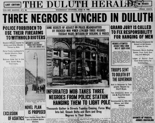 Our Duluth Lynchings